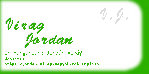 virag jordan business card